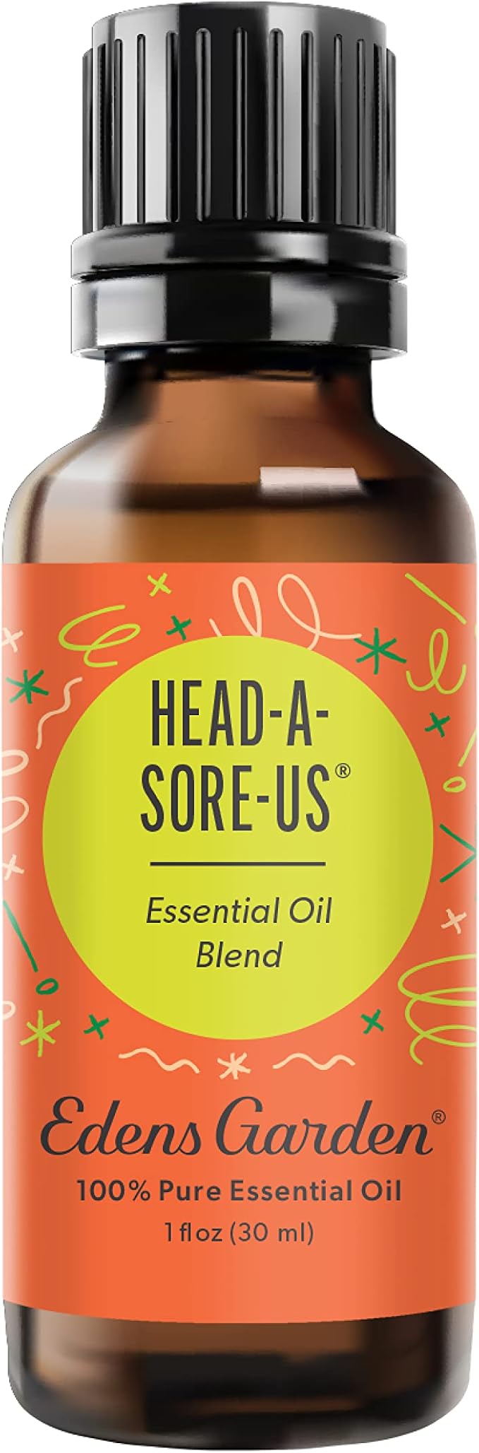 Edens Garden Head-A-Sore-Us Essential Oil Blend- 100% Pure Premium Grade, Undiluted, Natural, Therapeutic, Aromatherapy, The Best for Skin, Humidifiers, Kid Safe 30 ml (1 fl oz)