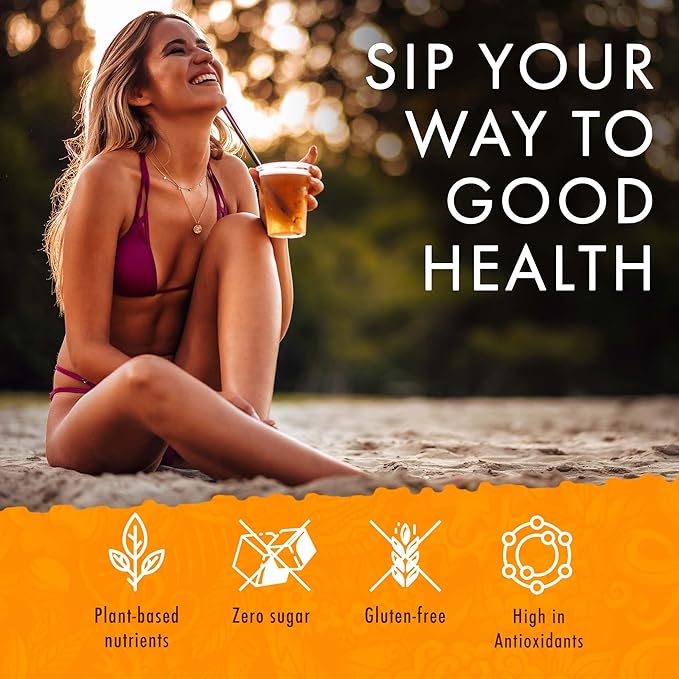 Olena Turmeric Tea, Herbal Green Tea Blend, All-Natural and Antioxidant-Rich Wellness Tea with Ginger and Black Pepper, Vegan and Keto-Friendly, 60 Tea Bags - Hawaiian Natural Tea