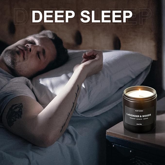 Scented Candles for Men, BOYUJK Candles for Home Scented, Candle Set for Stress Relief and Promote Sleep, Birthday Gifts for Men (1.1lb, 480g)