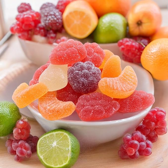 Halloween ASSORTIT Premium Gourmet European Jelly Fruit Candy - 2.2 Lbs Resealable Bag Assorted Candies Chewy Gummies Fruit Flavors Variety Pack, For Parties, Snacking, Gifts And Sharing (35.2 Oz) Bulk