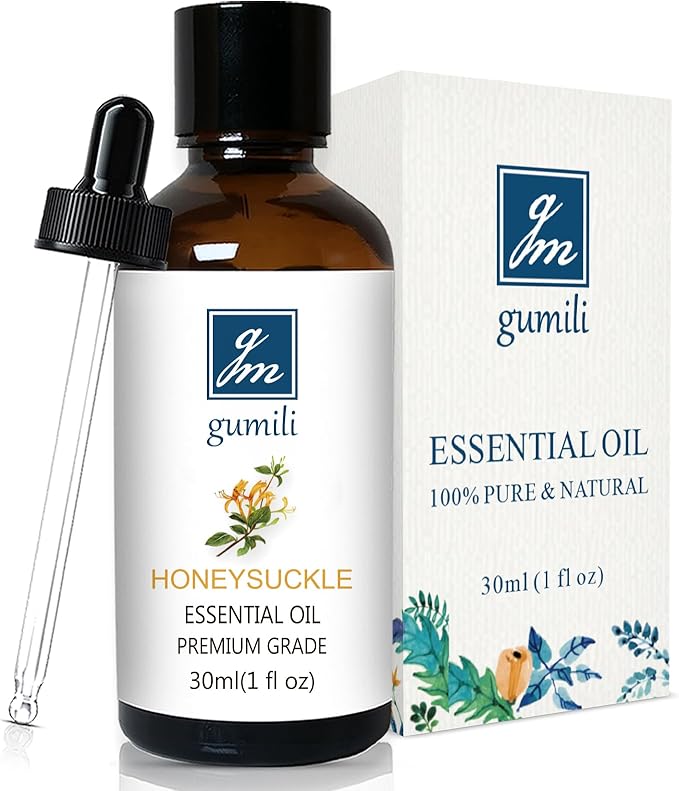 Honeysuckle Essential Oil, Home Fragrance Perfume, Scent Oil for Soaps, Candle Making, Dryer Balls, Diffusers, Laundry, Slime - 1 oz /30ml