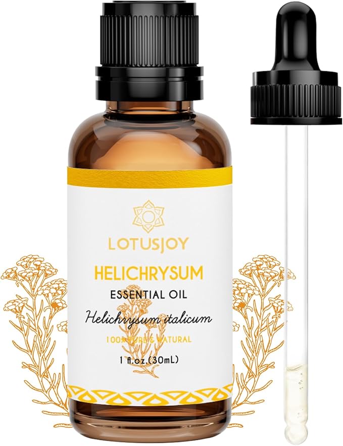 Helichrysum Essential Oil 1 Oz – 100% Pure & Natural – Helichrysum Oil for Bruising, Skin, Aromatherapy, Massage & DIY Use