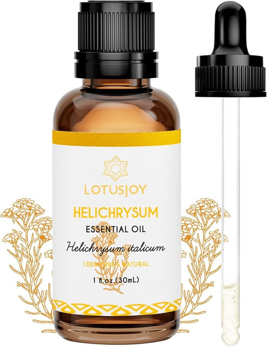 Helichrysum Essential Oil 1 Oz – 100% Pure & Natural – Helichrysum Oil for Bruising, Skin, Aromatherapy, Massage & DIY Use