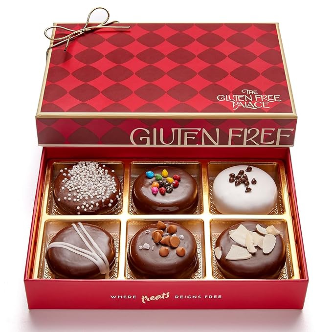 Gluten Free Palace Chocolate Cookies Gift Basket – Vegan Chocolate Cookie Gift – Men, Women, Birthday, Thank you, Care Package (6 Count)