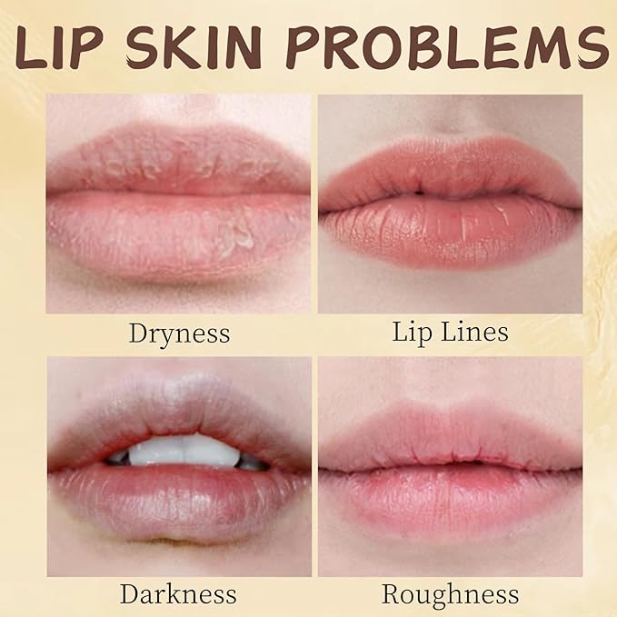 6PCS Bee Lip Balm Honey Pot - Lip Sleeping Mask - Moisturizing Lip Gloss for Women - Lip Mask Overnight Gift Set - Tinted Lip Balm - Easter gift - Honey,Cherry,Strawberry,Apple Lime,Watermelon,Mint