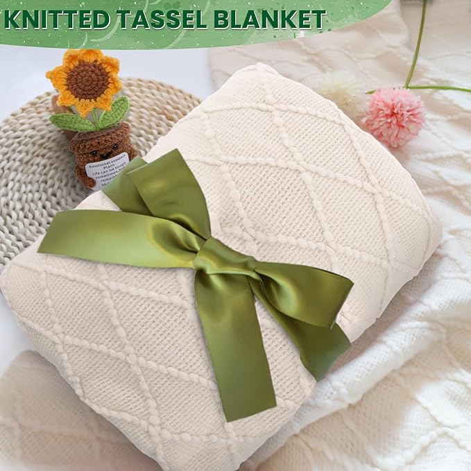 Get Well Gifts for Women Care Package - Surgery Recovery & Chemo Comfort Box, Feel Better Basket for Her After Miscarriage or Illness,Surgery Cancer, Encouraging Self-Care Gift(Green White)