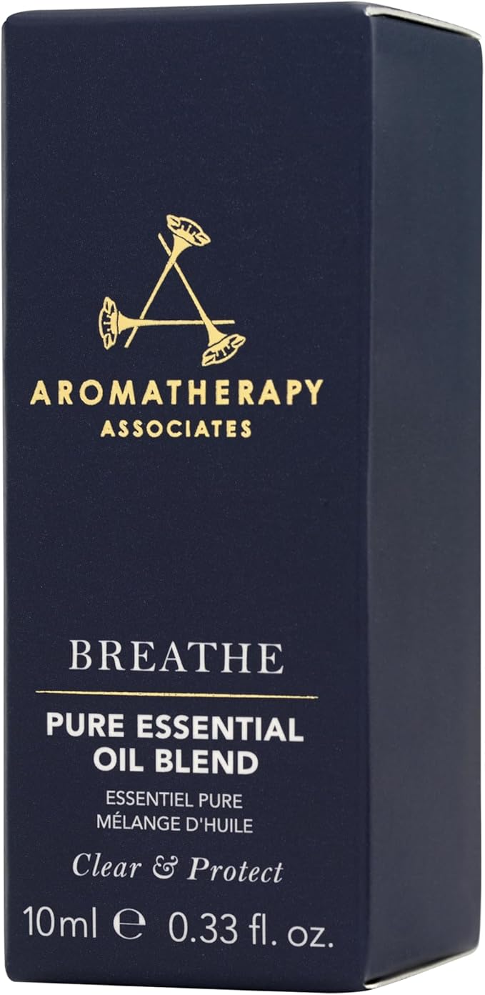 Aromatherapy Associates Breathe Pure Essential Oil Blend. Premium Undiluted Blend to Awaken Your Senses. Hand-Crafted with Eucalyptus, Tea Tree and Pine (0.33 fl oz)