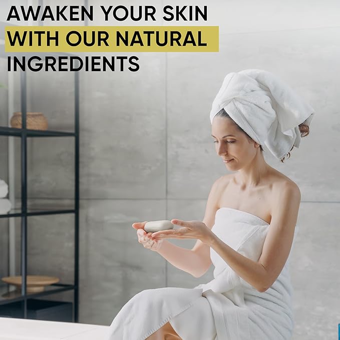 HERBOGANIC Sea Moss Herbal Soap | Pack of 6 of 5oz soap Bar | Ideal for Men and Women, Soothing and Nourishing Soap for Moisturization