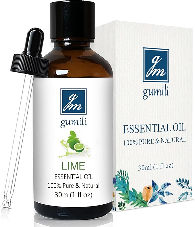 Lime Essential Oil 1 oz, 100% Pure & Undiluted Lime Oil for Diffuser, Skin & DIY, Natural Citrus Oils