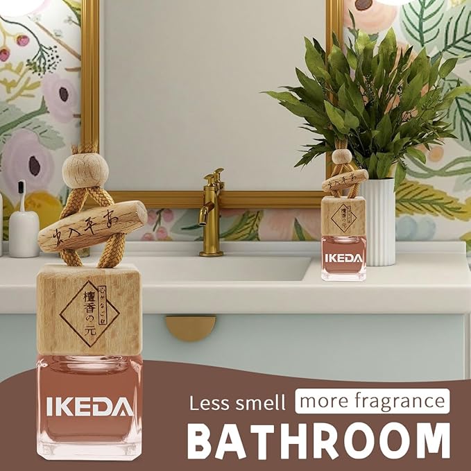 Car Air Freshener | Long-Lasting Coffee Aromas | Car Scent Hanging with Vent Clip | Odor Eliminator Deodorizer for Automotive Women Men (Square-Coffee)