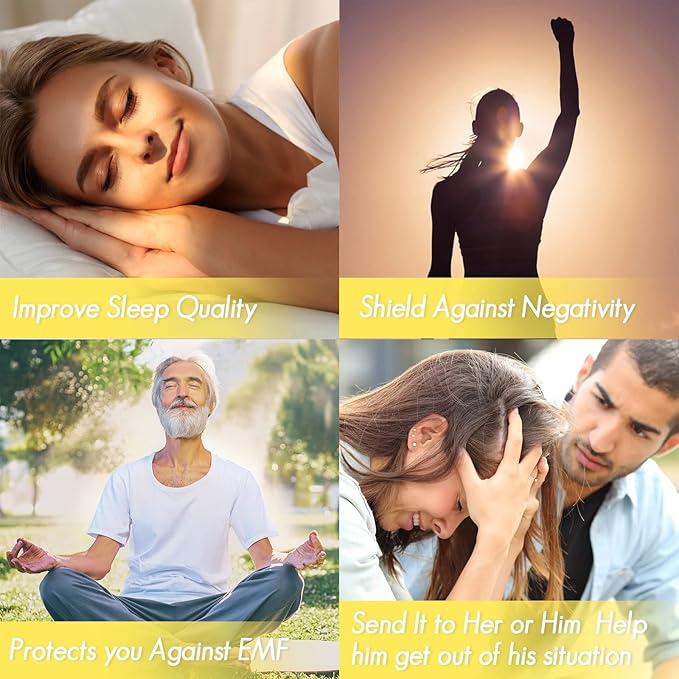 QianCannaor Protection Crystals and Healing Stones, Black Tourmaline Necklace, Selenite Tower,Smokey Quartz Sphere,Black Obsidian Healing Crystals Set for Meditation Accessories,Witchcraft Supplies