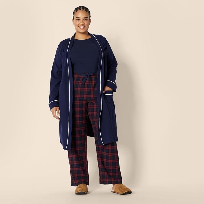 Amazon Essentials Women's Lightweight Waffle Mid-Length Robe (Available in Plus Size)