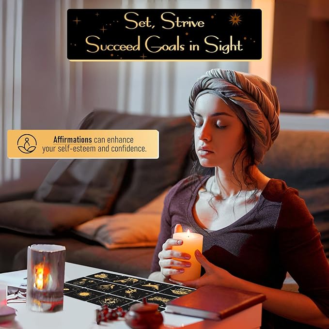 Hihealer Positive Affirmation Cards – 52 Daily Mindfulness Cards for Women, Self Care & Inspiration, Motivational Gifts for Women and Men