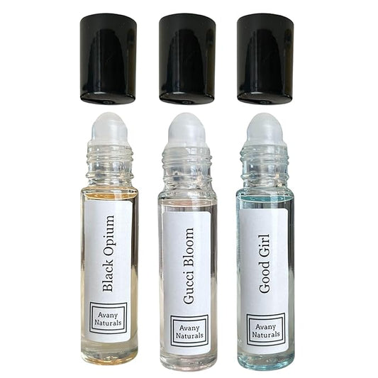 3 Pc Womens Gift Set, Fragrance Oil For Women, Roll On Body Oil, Perfume Samples, Fragrance Oil, Gift For Her, Perfume Oil Sampler, Gift Box