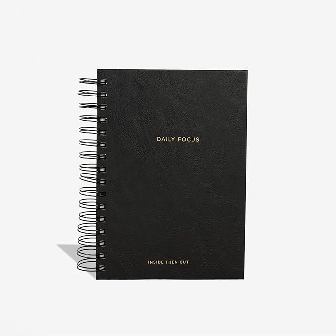 INSIDE THEN OUT 2023 Daily Focus Planner - 6 Month Undated Planner for Productivity, Goal Setting, Intention - Monthly, Weekly, Daily Task Pages - Simple & Minimalistic - Motivation Gift for Women Men