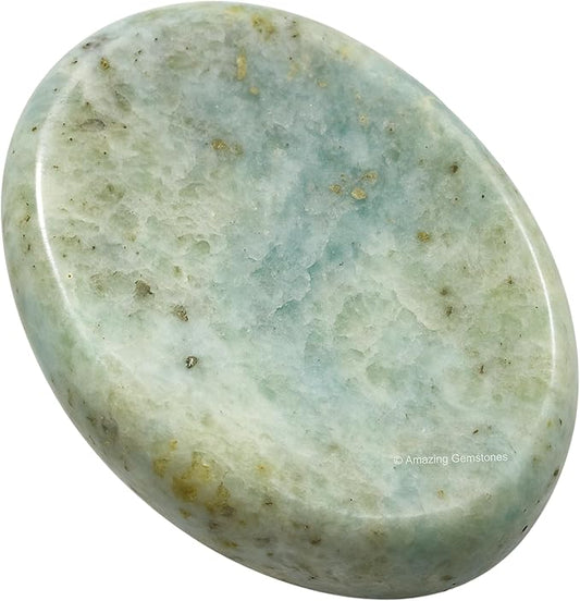 Amazing Gemstone Hackmanite Worry Stone Crystals and Healing Stones - Worry Stones for Stress Relief Gifts - Piedra Crystal Fidget for Meditation - Unique Stocking Stuffers and Birthday Gifts