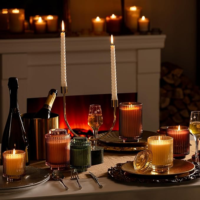 LA JOLIE MUSE Vanilla Bomb Candle, Candle Gifts for Women&Men, Natural Soy Candles for Home Scented, Luxury Jar Candle, 40 Hours Burning Time, 7oz