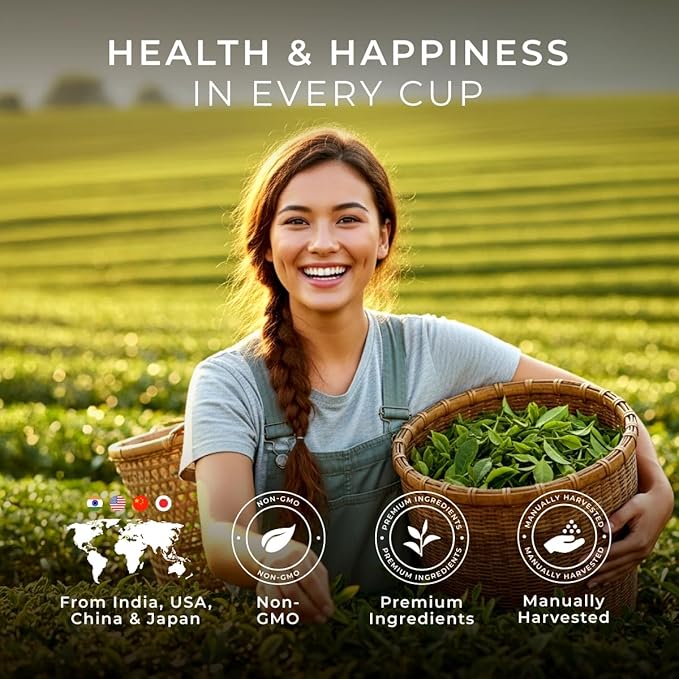 Gya Tea Co Halloween Assorted Tea Bags Variety Pack - 20 Bags 7 Seasonal Flavors - Caffeinated & Caffeine Free Holiday Tea Sampler Gift Set Box - Easy Brew, Natural Ingredients, Enjoy Hot or Iced