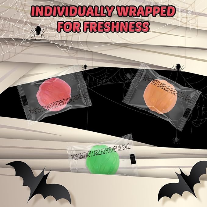 AMOS Halloween Peelerz 4D Mummy Gummies Candy Halloween Candy Treats for Kids, Trick or Treat, Parties, School Events & Movie Nights, Individually Wrapped Bulk Gummy Snacks, 240g (8.47oz) Pack