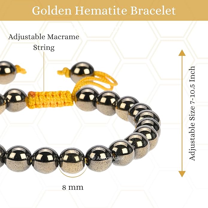 Energy Protection Crystal Handmade Adjustable Bead Bracelet Perfect for Men, Women’s Gift - Gemstone Healing Stretch Bracelet Pulsera Para Hombre Mujer Stocking Stuffer