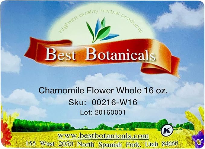 Best Botanicals Chamomile Flower Whole 16 oz.