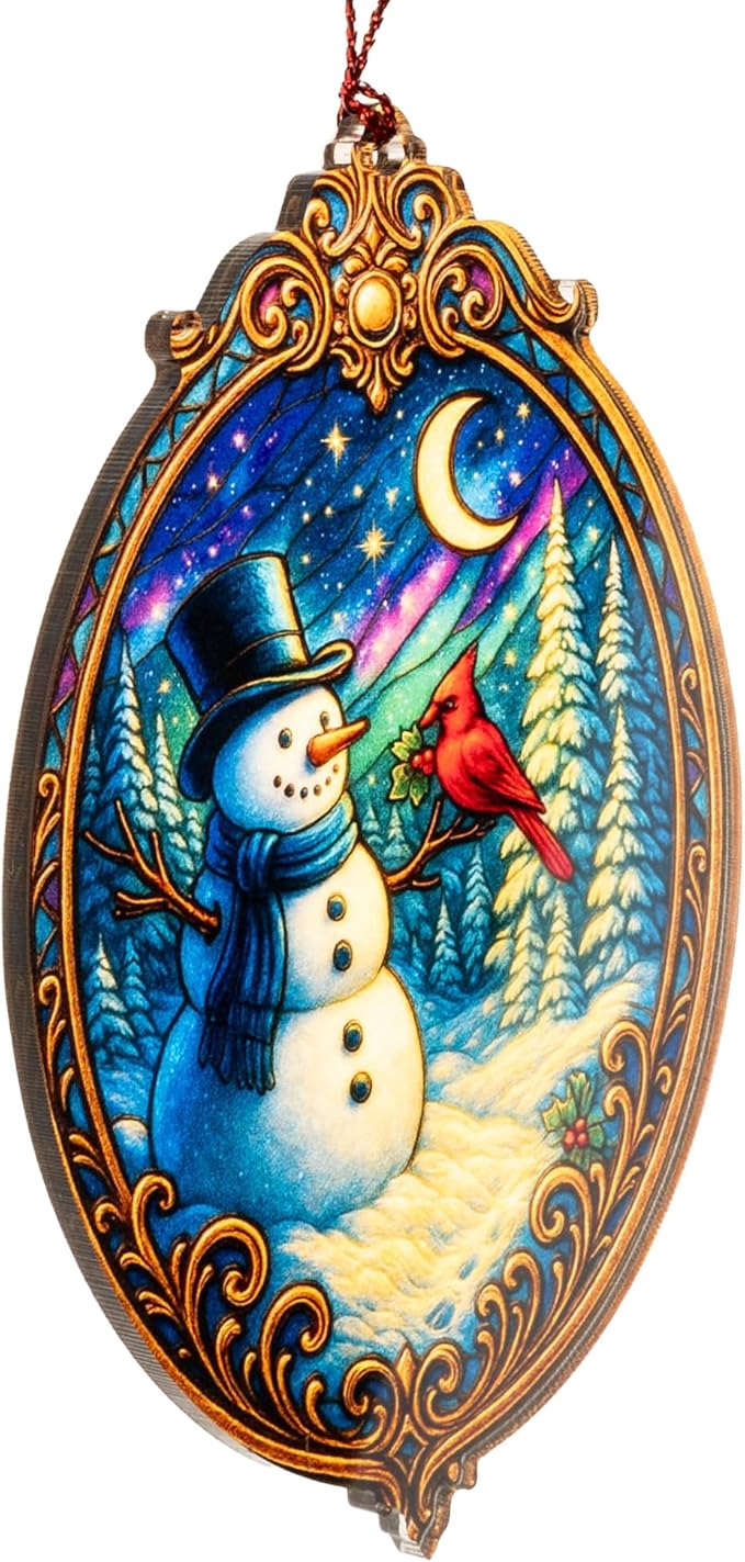 Christmas Ornament 2025 - Snowman Ornament - Snowman Ornaments for Christmas Tree - Acrylic Christmas Ornaments - Christmas Ornament 2025 - White Elephant Gifts - Xmas Tree Funny Decoration