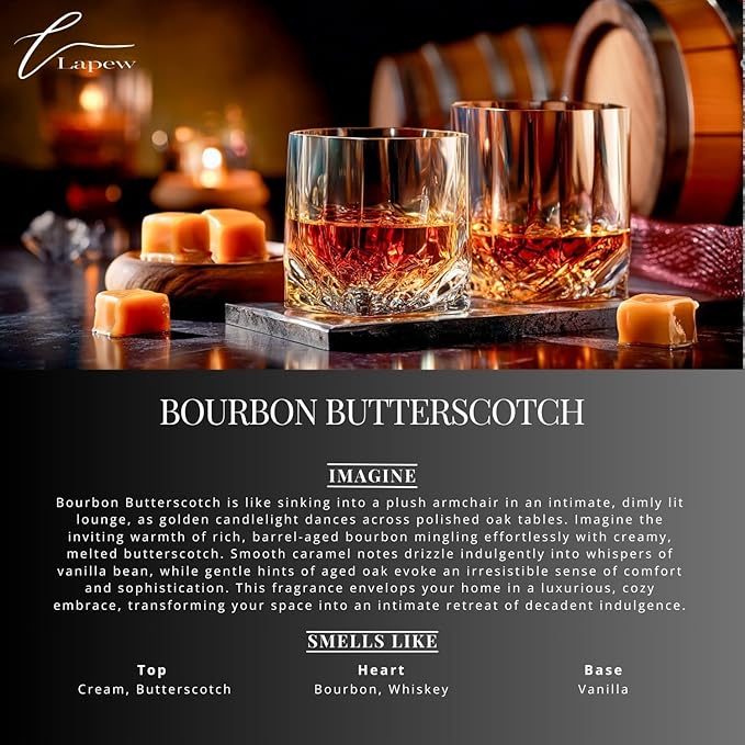 Car Air Freshener Diffuser – 2 Pack Hanging Air Freshener Diffuser (.34 Oz, Bourbon & Butterscotch)