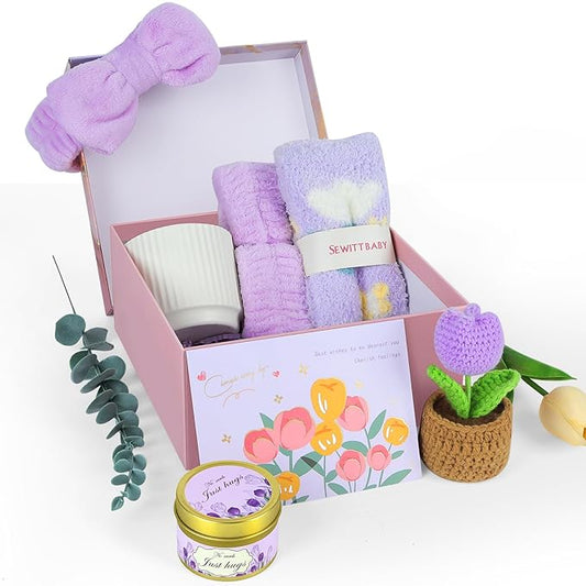 Self Care Gifts for Women, XUXTRDX Get Well Soon Gift Baskets Thinking of You Gifts for Women Mom Her Wife Friend Sister After Surgery Recovery Birthday