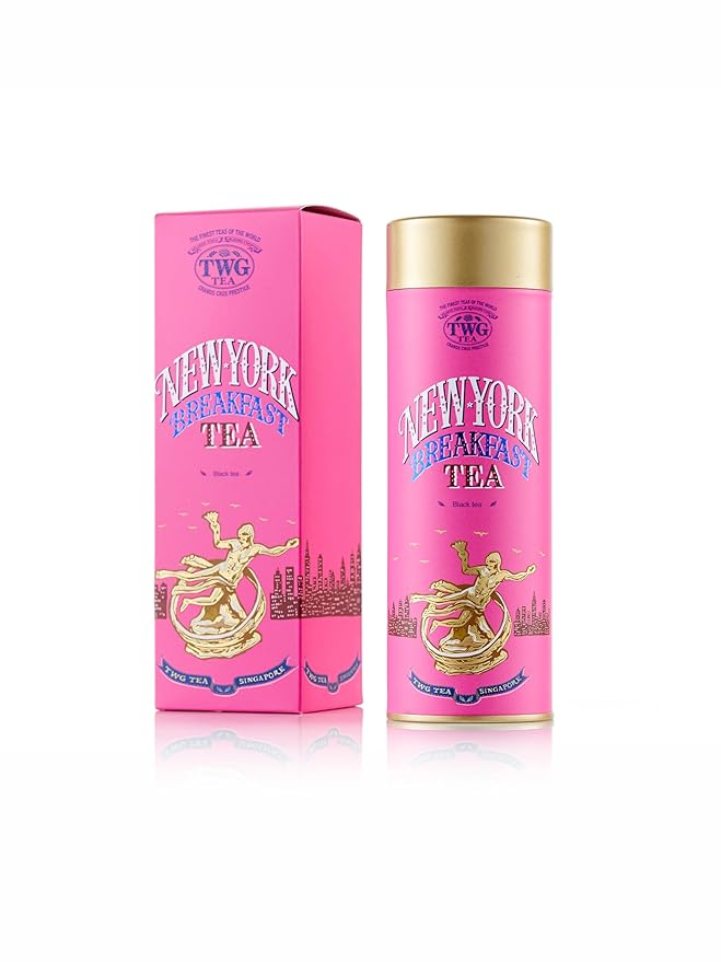 TWG Tea | New York Breakfast Tea | Black Tea | Cocoa Husk | Haute Couture Tin, 100g | Gift Set