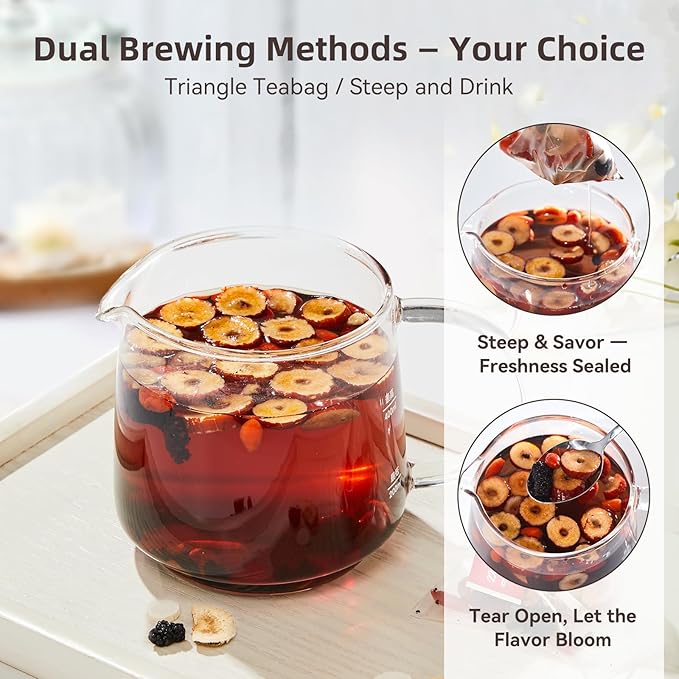 Ginseng Five Treasures Kidney Tea, Traditional Chinese Herbal TeaBags, Natural Kidney Cleanse Detox Tea for Women & Men, 7 Precious Ingredients Formula Chinese Herbal Tea (2 Packs, Ginseng)