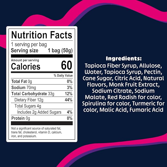 Blobs SOUR Gummy Candy Low Sugar & Low Calorie- No Sugar Alcohols, Vegan, No Dyes- Watermelon-Lychee, Black Ras Cherry, Strawberry Yuzu- (Pack of 6) Mixed Bag, All Three Flavors Per Bag