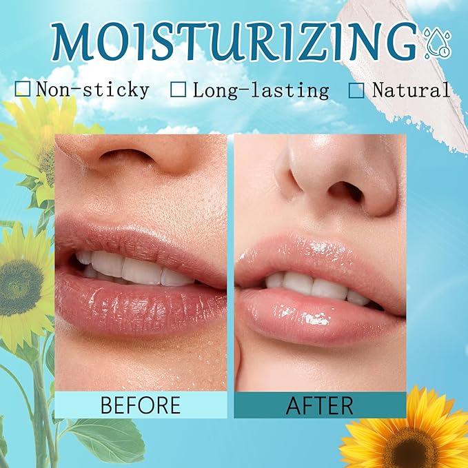 4pcs Lip Tint Hydrating, Moisturizing Lip Oil Balm, Long Lasting Waterproof Lip Gloss Non-Stick Cup Lipstick Set, Natural Ingredients Strong Moisturizing Lipstick