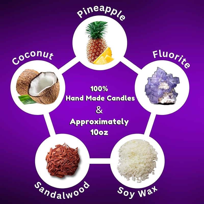 11:11 Angel Number Candle, 10oz, Crystal candle, 100% Soy Wax & Phthalate-Free Fragrance candles, Gifts candles for women, Angel Number Gift, Healing Candle, Spiritual Candle