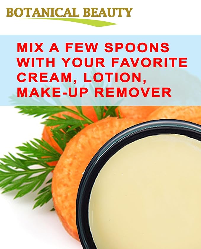 Botanical Beauty CARROT SEED OIL BUTTER Pure Natural Virgin Unrefined RAW 2 Fl. Oz.- 60 ml for FACE, SKIN, BODY, DAMAGED HAIR, NAILS. Rich in Beta Carotene, Vitamin E