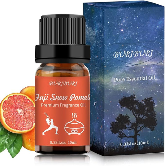 BURIBURI Fuji Snow Pomelo Hotel Scent Essential Oil, Lifestyle Hotel Collection Fragrance Aromatherapy Oil Blends, Air Freshener Hotel Collection Diffuser Oil