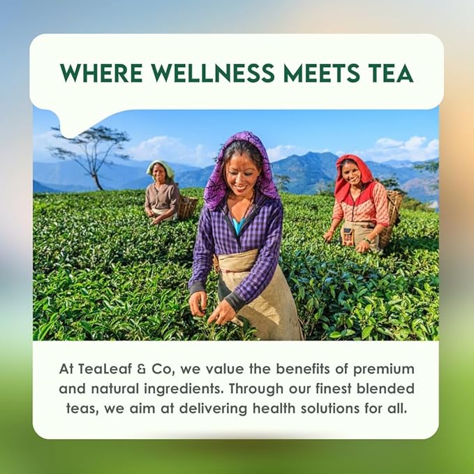 Tealeaf & Co. Chamomile Green Tea Loose Leaf with Lemon Extract and Lemongrass - Chamomile Tea - Contains Low Caffeine - Upto 50 Servings - Gluten Free (3.52oz/100gm)