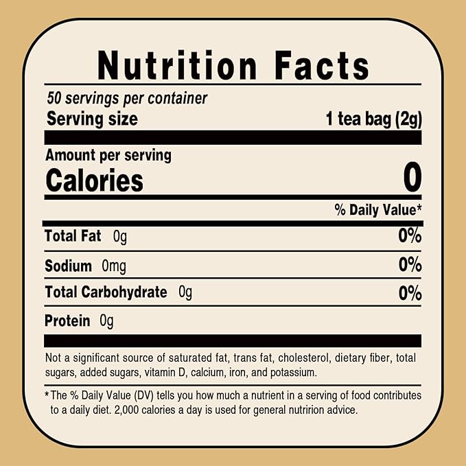 Jarteela - Turmeric Ginger Cinnamon Tea Bags - 2g x 50 Count - Premium Turmeric, Ginger, Cinnamon Herbal Tea Bags - Non-GMO - Caffeine-free - Support Overall Health