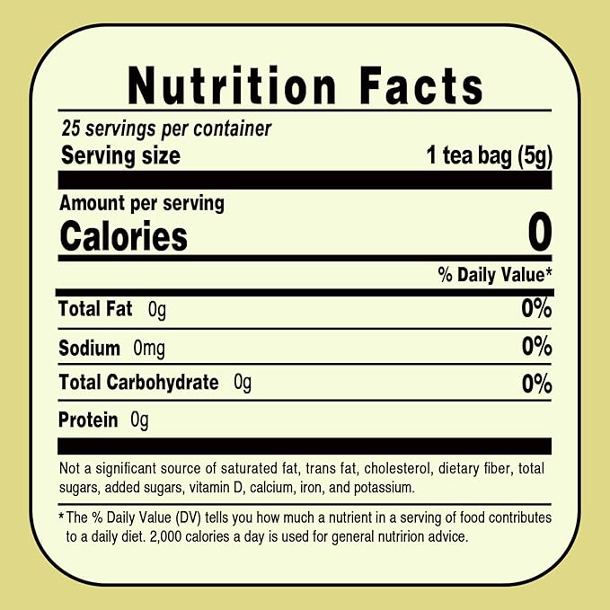 Jarteela - Chrysanthemum Cassia Seed Tea Bags - 5g x 25 Count - Chrysanthemum Blend Herbal Tea with Goji Berry, Burdock Root, Honeysuckle, Osmanthus - Support Overall Health