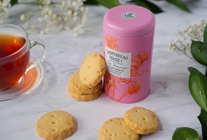 Shortbread House of Edinburgh Spanish Clementine Shortbread Biscuits, Truly Handmade, 4.9 Ounce (Pack of 1)