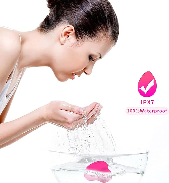 Facial Mini Massage Ball, Handhold Portable Quiet Waterproof USB Rechargeable Powerful Multifunctional Vibrating Travel Pocket Face Eye Finger Joint and Neck Jaw Massager. (Rose)