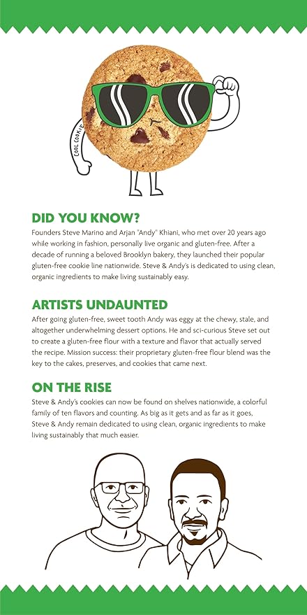 Steve & Andy’s Deliciously Induldent Soft Bake Double Dark Chocolate Chip Cookies – Organic, Gluten Free, Non-Gmo, Nut Free, Wheat Free, Soy Free – 16.5 Oz, 3 Boxes (30 Cookies)