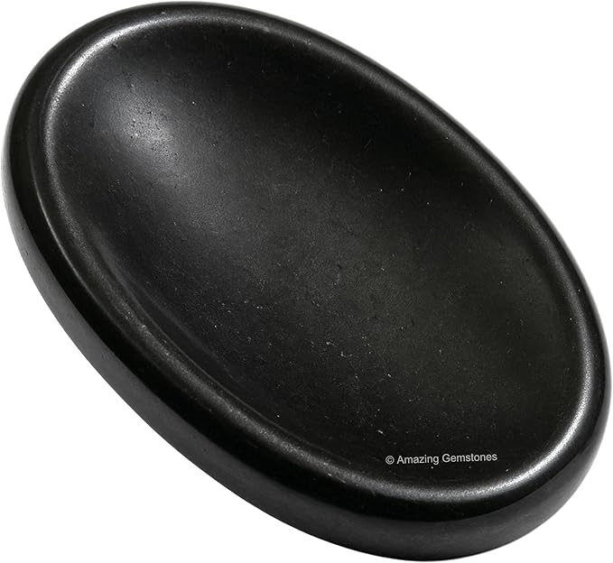 Amazing Gemstone Black Tourmaline Worry Stone, Healing Crystals - Piedra Crystal Fidget for Gift, Meditation, Calming, Relaxation, Stress Relief