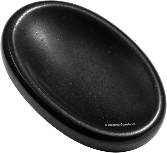 Amazing Gemstone Black Tourmaline Worry Stone, Healing Crystals - Piedra Crystal Fidget for Gift, Meditation, Calming, Relaxation, Stress Relief