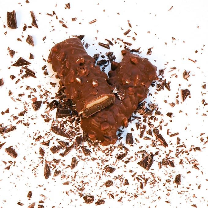 FITWISE - High Protein Layer Bars, 15g Protein, Low Calorie, Low Fat, Low Cholesterol, Aspartame Free, Vegetarian Breakfast Snack Bar, 7 Servings Per Box (Rockie Road)