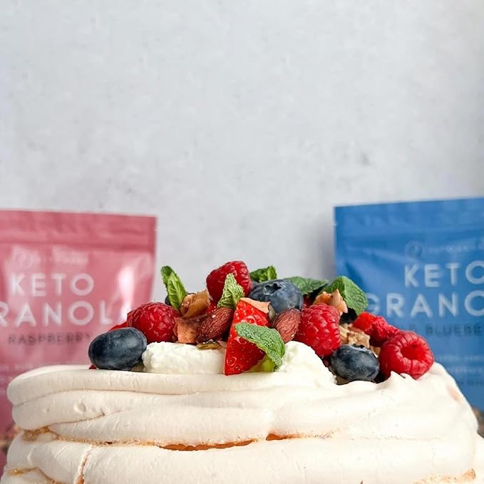 Keto Hana Wild Blueberry Keto Granola Keto Diet Vegan Grain Free Dairy Free Plant Based No Refined Sugars Gluten Free 2g Net Carbs Breakfast Cereal - 11oz