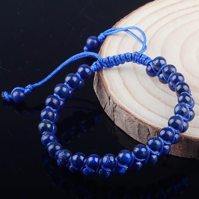 MASSIVE BEADS Double Layer Natural Chakra Healing Power Crystals Macrame Bracelet Yoga Stone Beads Gemstone Meditation Relax Anxiety Bangle for Unisex Women Men