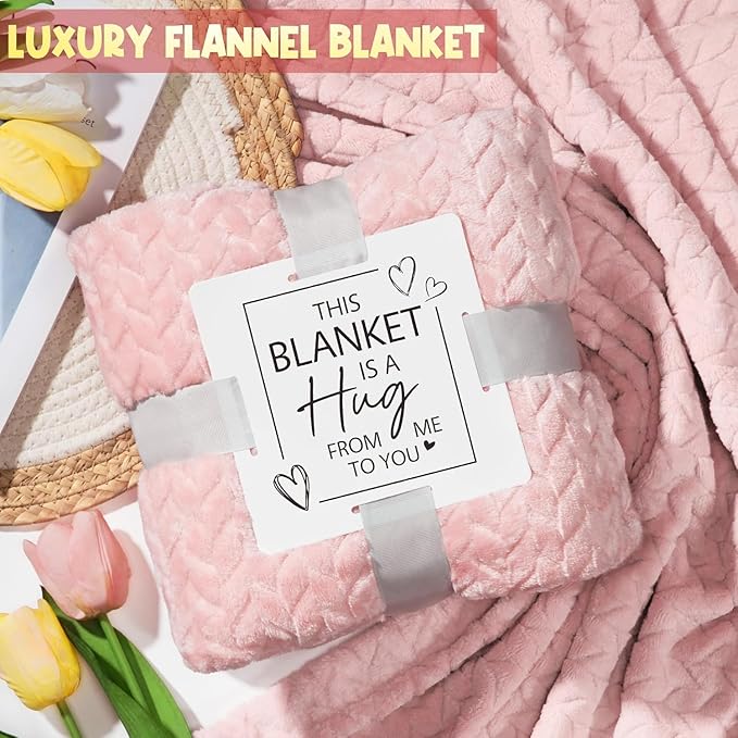 Self Care Gifts for Women Pink Birthday Gift Set Spa Gift Set 11 Unique Get Well Soon Package Thinking of You Inspirational Mothers Day Baskets for Mom Wife Friend Sister