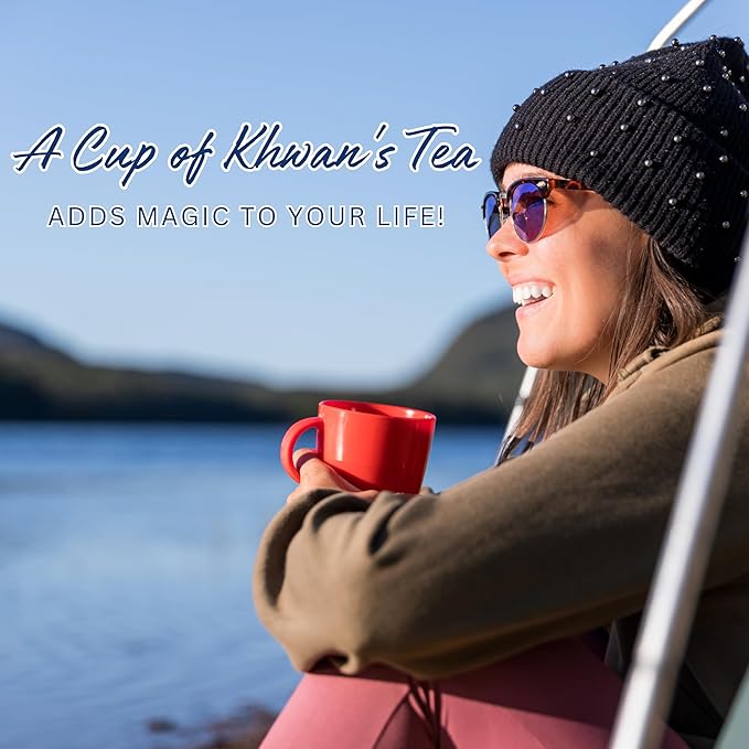 KHWAN'S TEA - Butterfly Pea Flower Tea Bags, Blue Herbal Tea Caffeine Free Natural Coloring, Sourced from Thailand