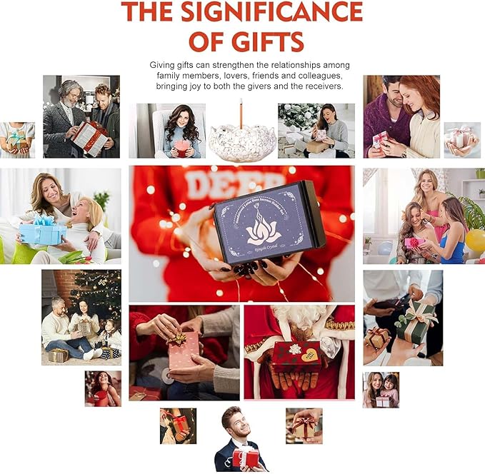 Incense Burner Resin Crystal Lotus Flower Incense Holder for Inserting Incense Removable Ash Collector for Meditation Room and Home Decor (White Turquoise, 3.15")