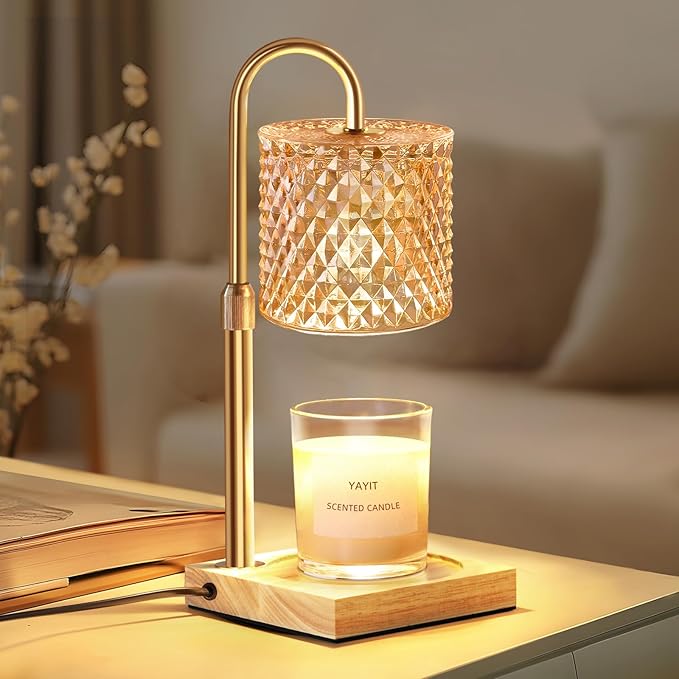 Candle Warmer Lamp with Timer Dimmer Adjustable Height, Lamp Candle Warmer for Jar Candles, Home Decor, for Women Birthday